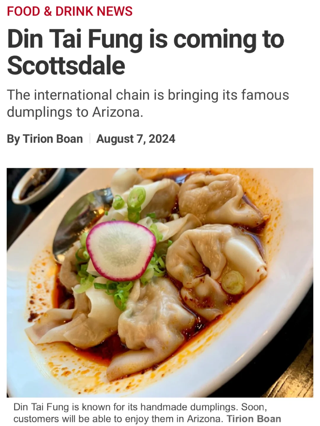 Another Major Chain Arrives in Phoenix! 🔥Din Tai Fung🔥
