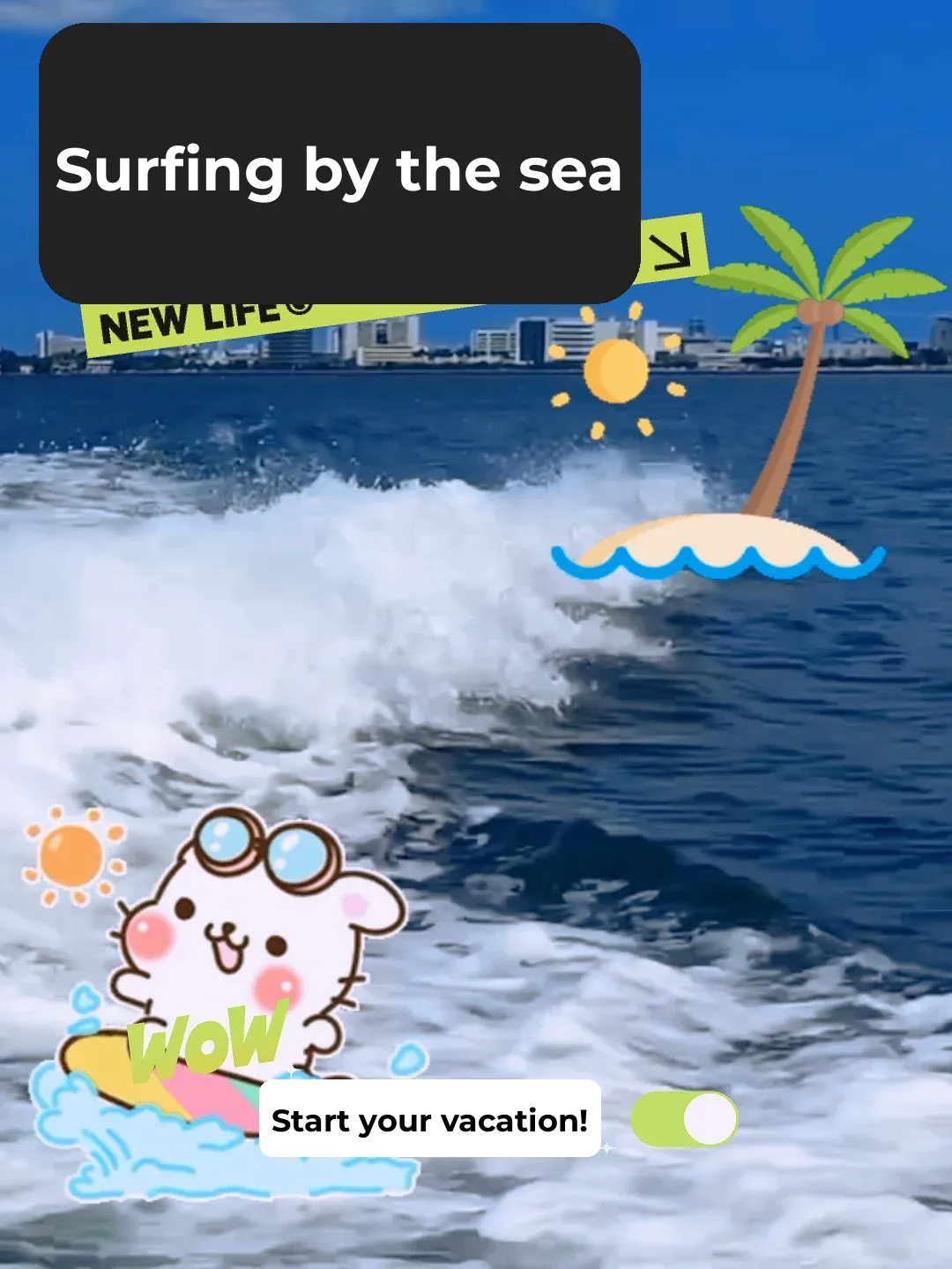 I caught some waves in Miami 🌊🏄🏻～