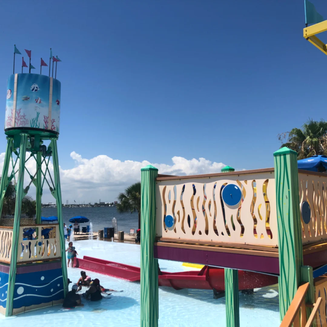 Houston Moody Gardens Palm Tree Beach