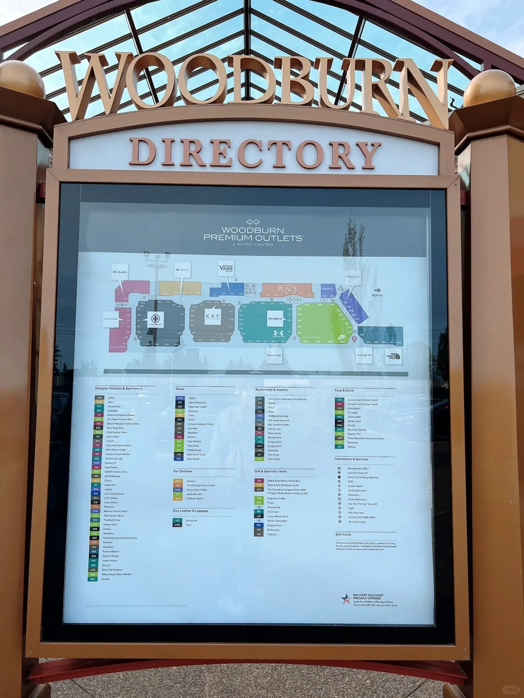 Woodburn Outlets in Portland