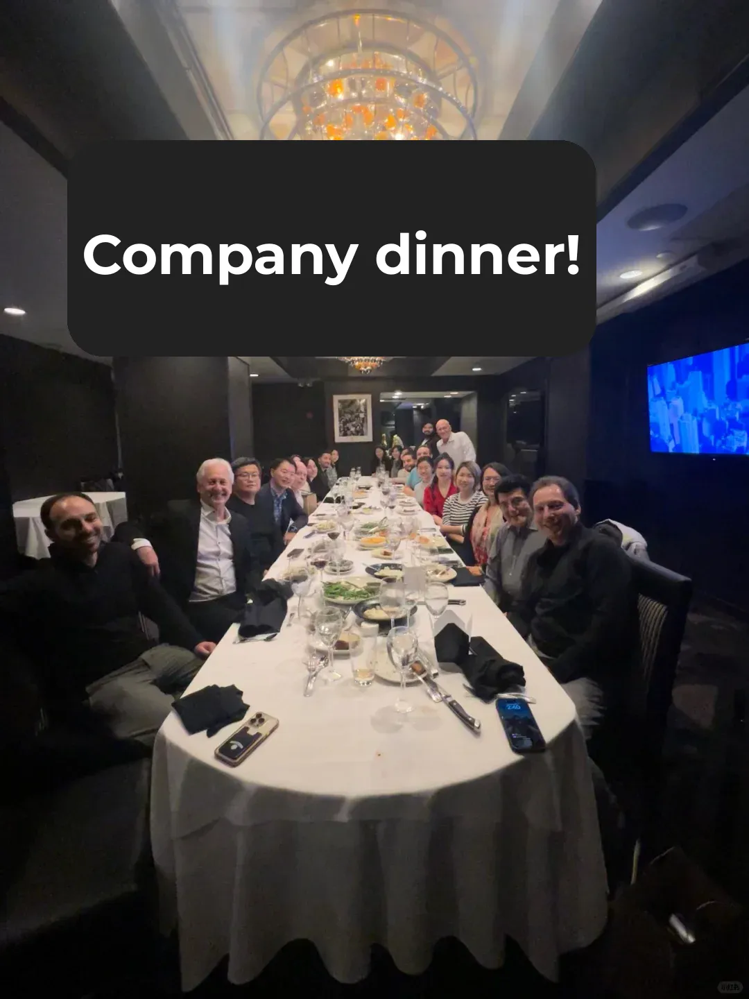 "Company Dinner at Morton's The Steakhouse in New York"