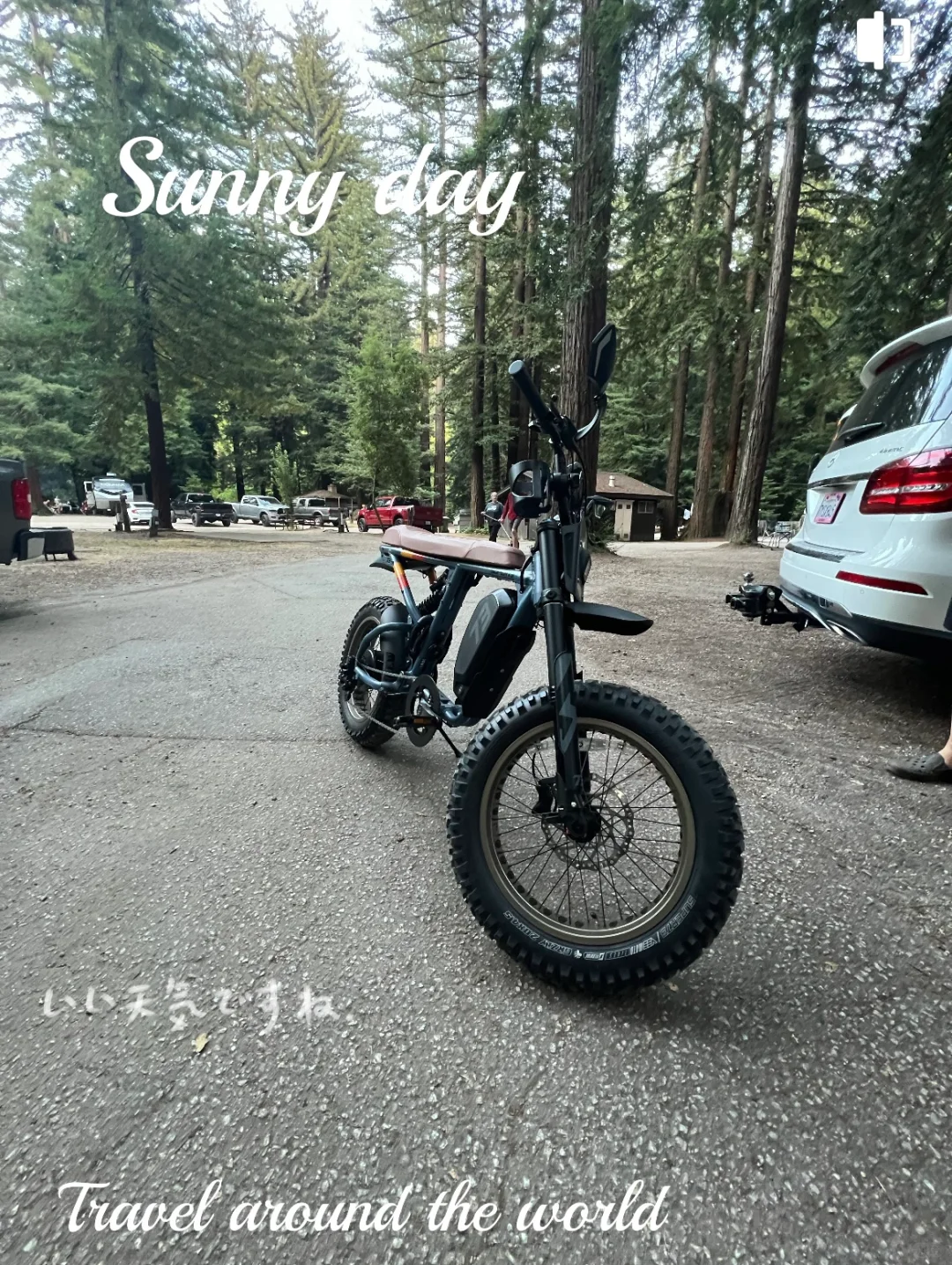 The weather is nice, let's go on a trip.