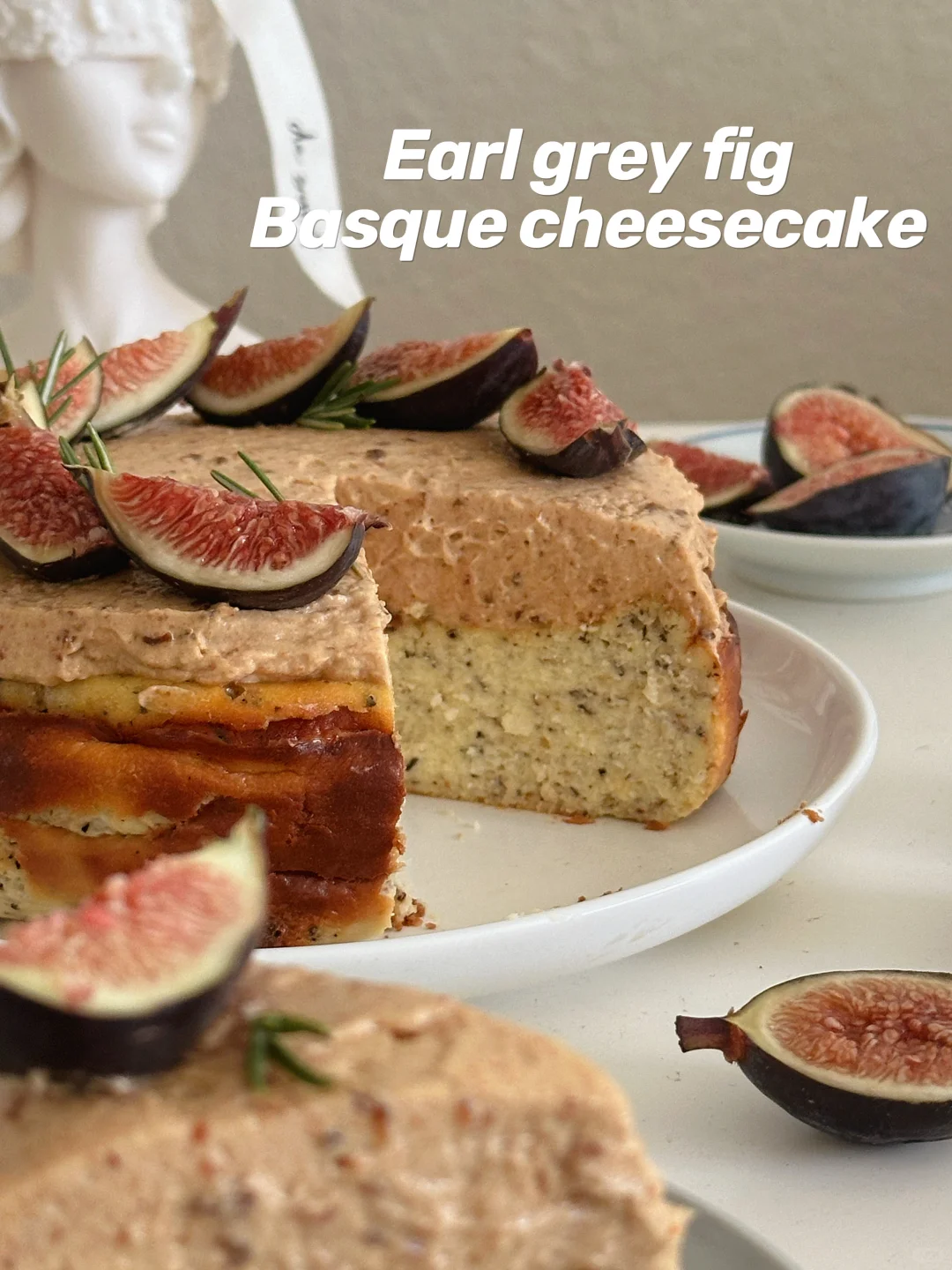San Diego SD Hidden Gem | Earl Grey Fig Basque Cheesecake