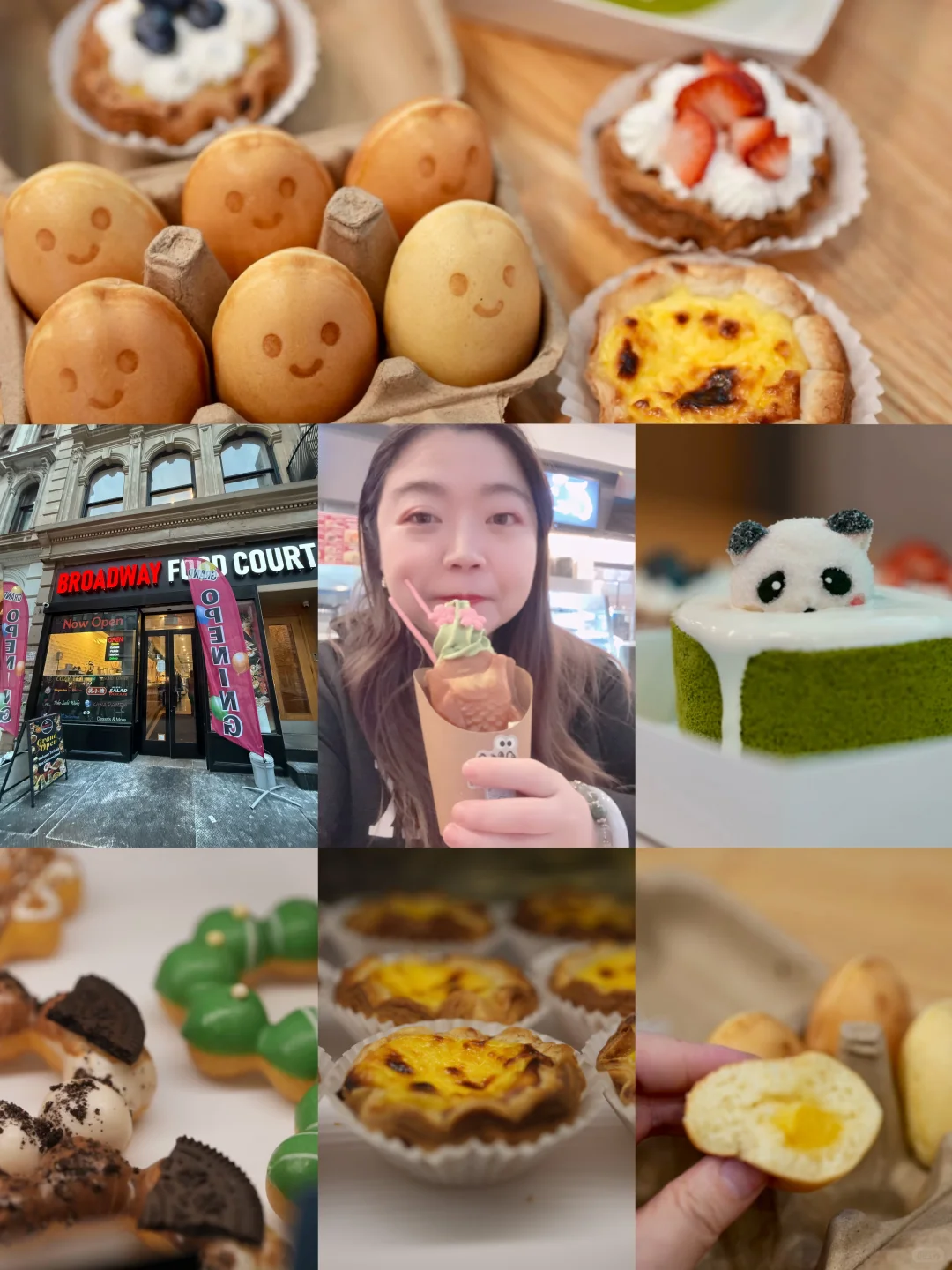 New Food Hall Opens in NYC's Soho, Featuring Adorable "Cute-Eyed" Egg Waffles