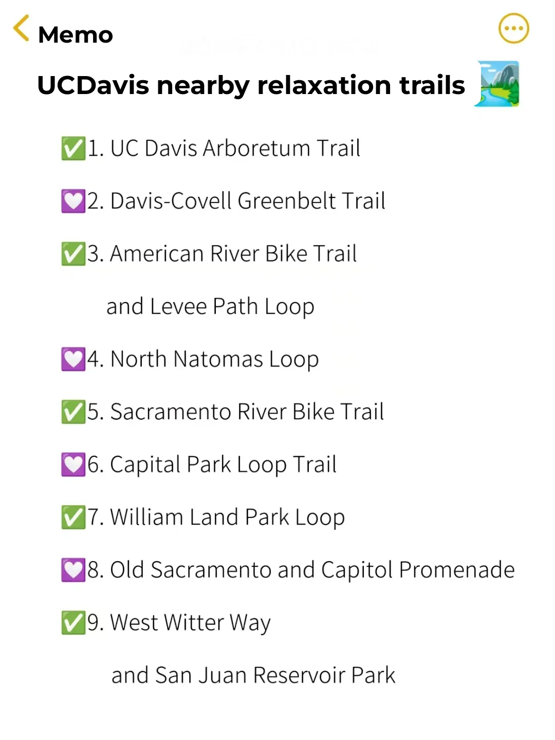 9️⃣ Scenic Trails Near UCD 🏞️ Perfect for Hiking