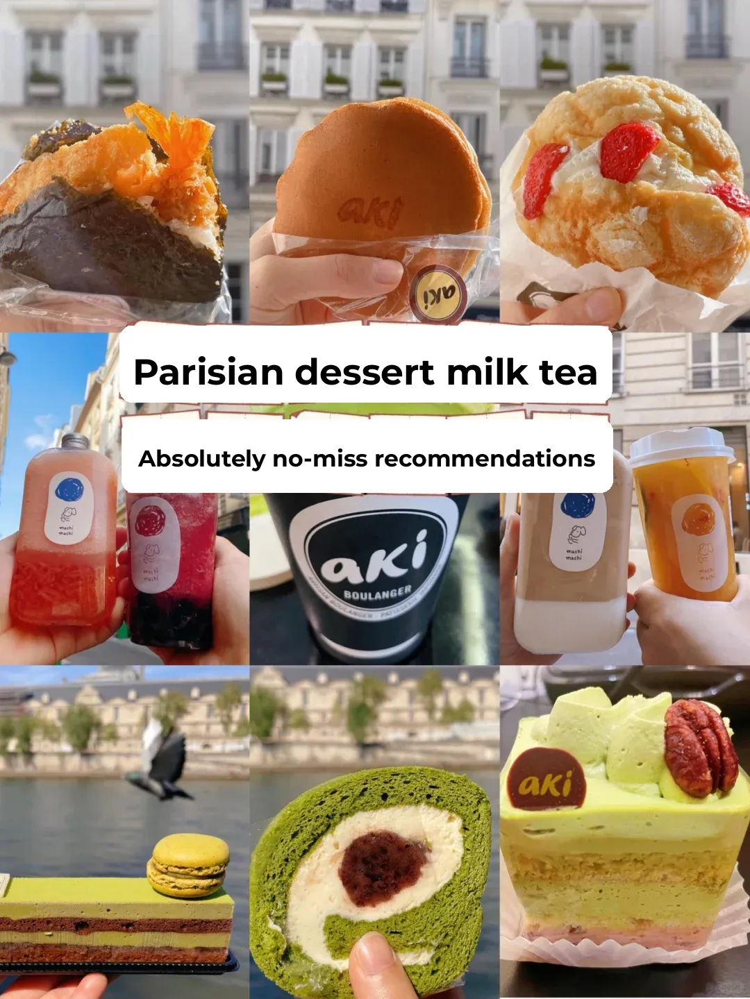 Paris Must-Try Desserts and Bubble Tea