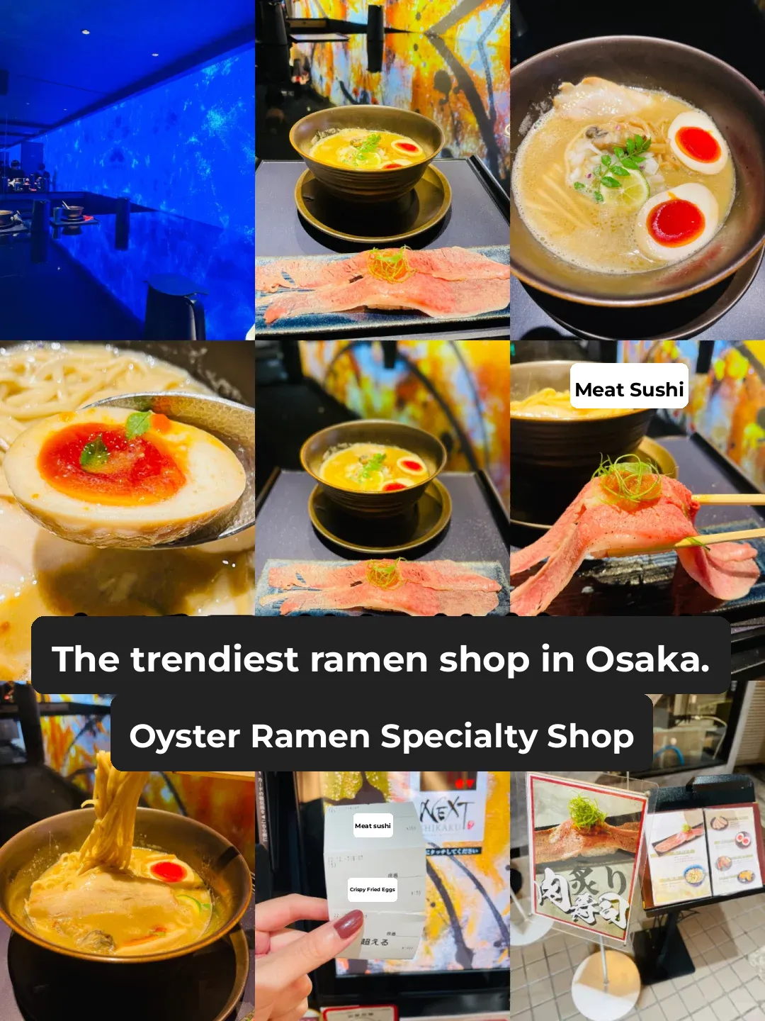 The Most Stylish Ramen Joint in Osaka 🍜 Oyster Ramen Specialist 🦪✨