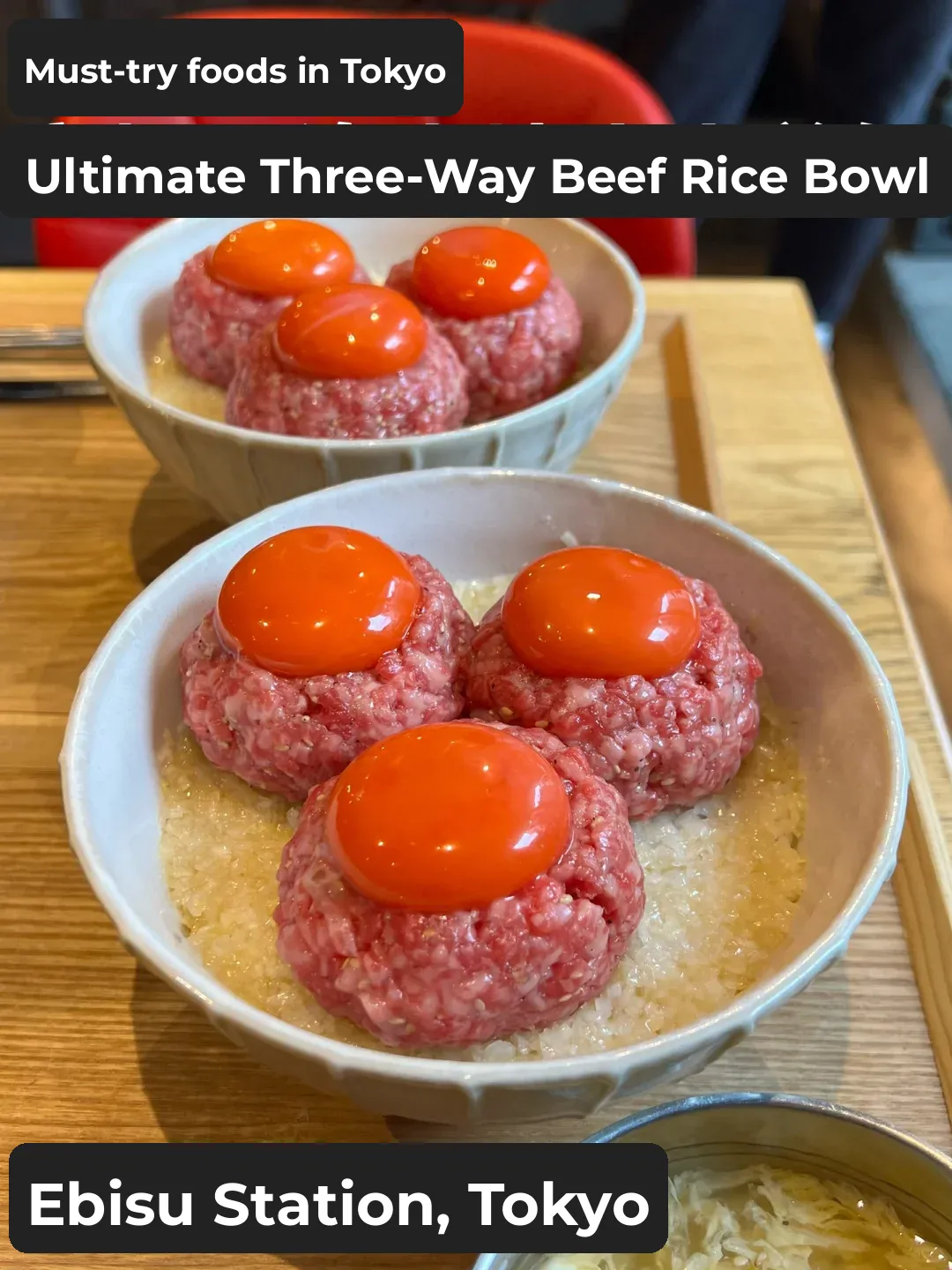 🥩 Tokyo's Must-Try Ultimate Triple Raw Beef Rice Bowl 🥩