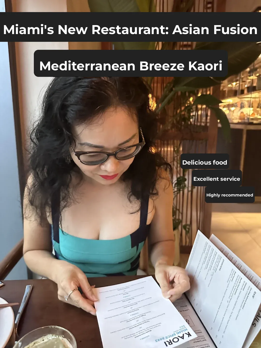 Miami Foodie Chronicles: Exploring Kaori's Fusion of Mediterranean and Asian Flavors