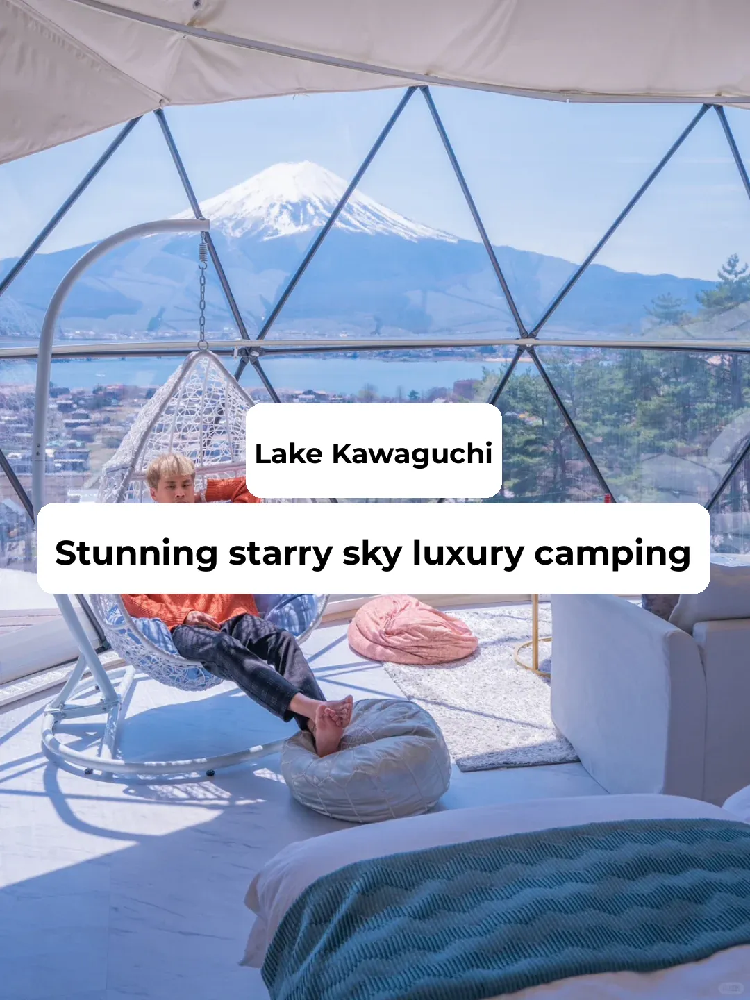 Stunning Glamping Experience by Lake Kawaguchi, Japan 🗻