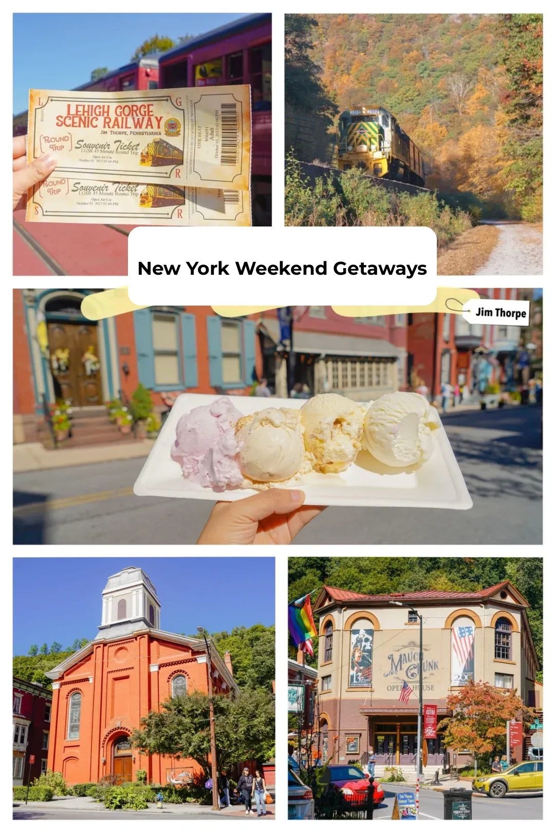 Around NYC I The Fall Foliage Train Ride 🍁 5 Bucks Ice Cream That Everyone's Asking About