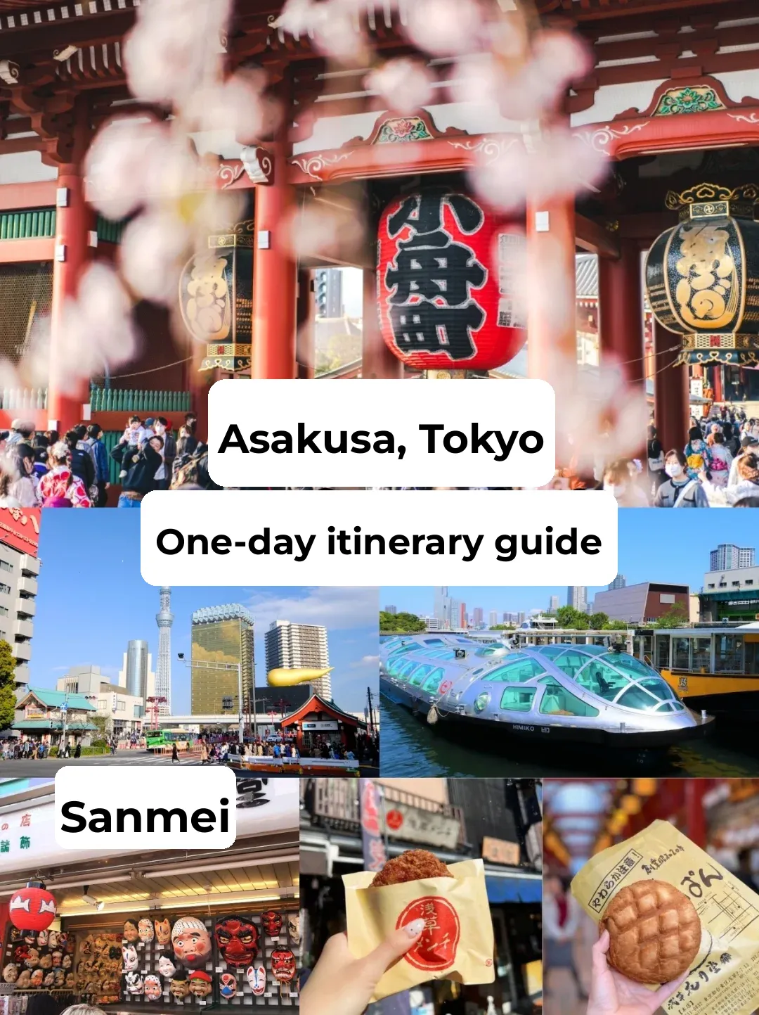 "2024 Tokyo Asakusa Day Trip Guide Completed! Please Save It for Later!"