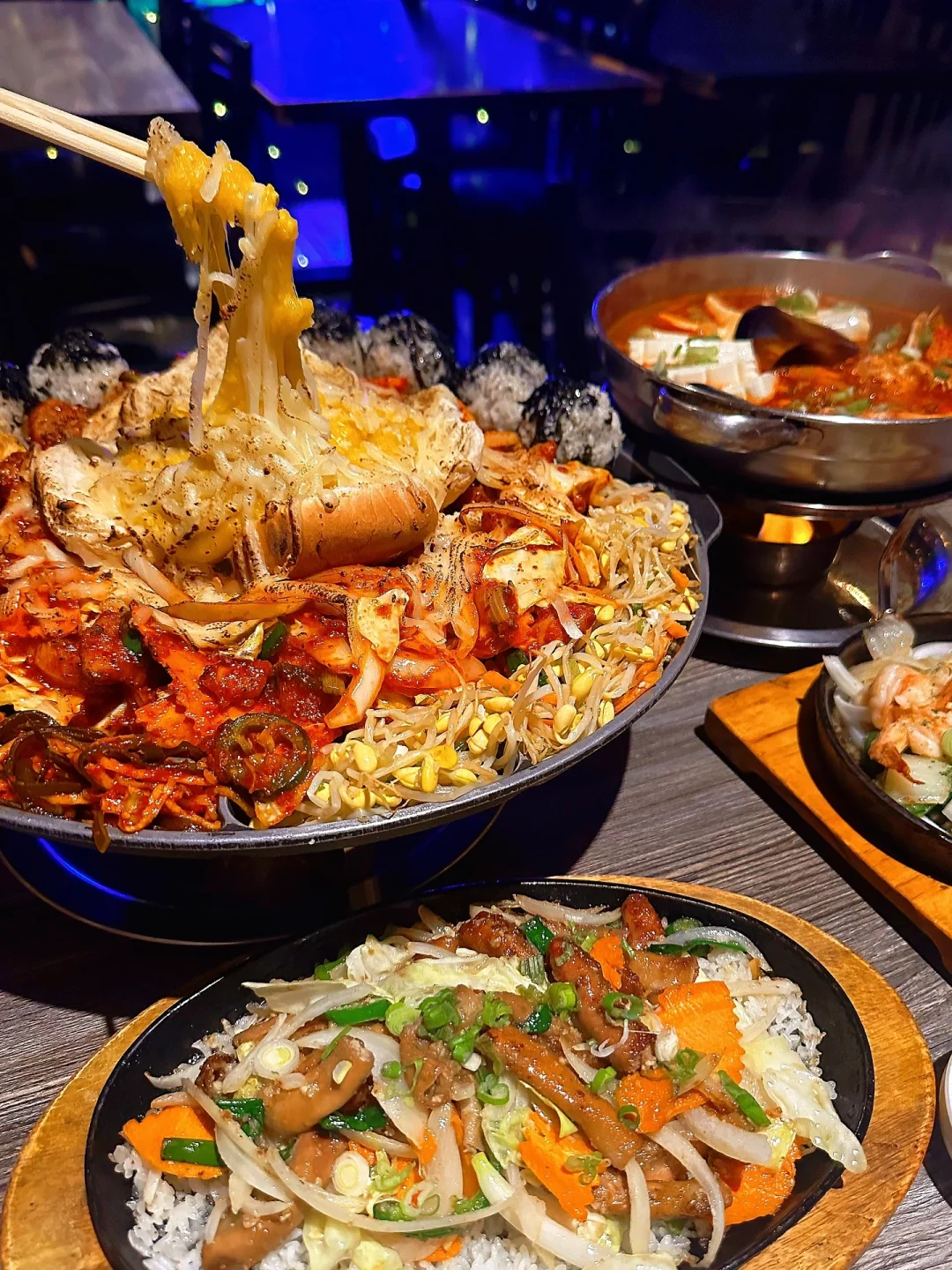 LA｜OMG! So Freakin' Delicious! 🥹 Stretchy Cheese Sweet Potato Fried Chicken Pot 🔥🧀