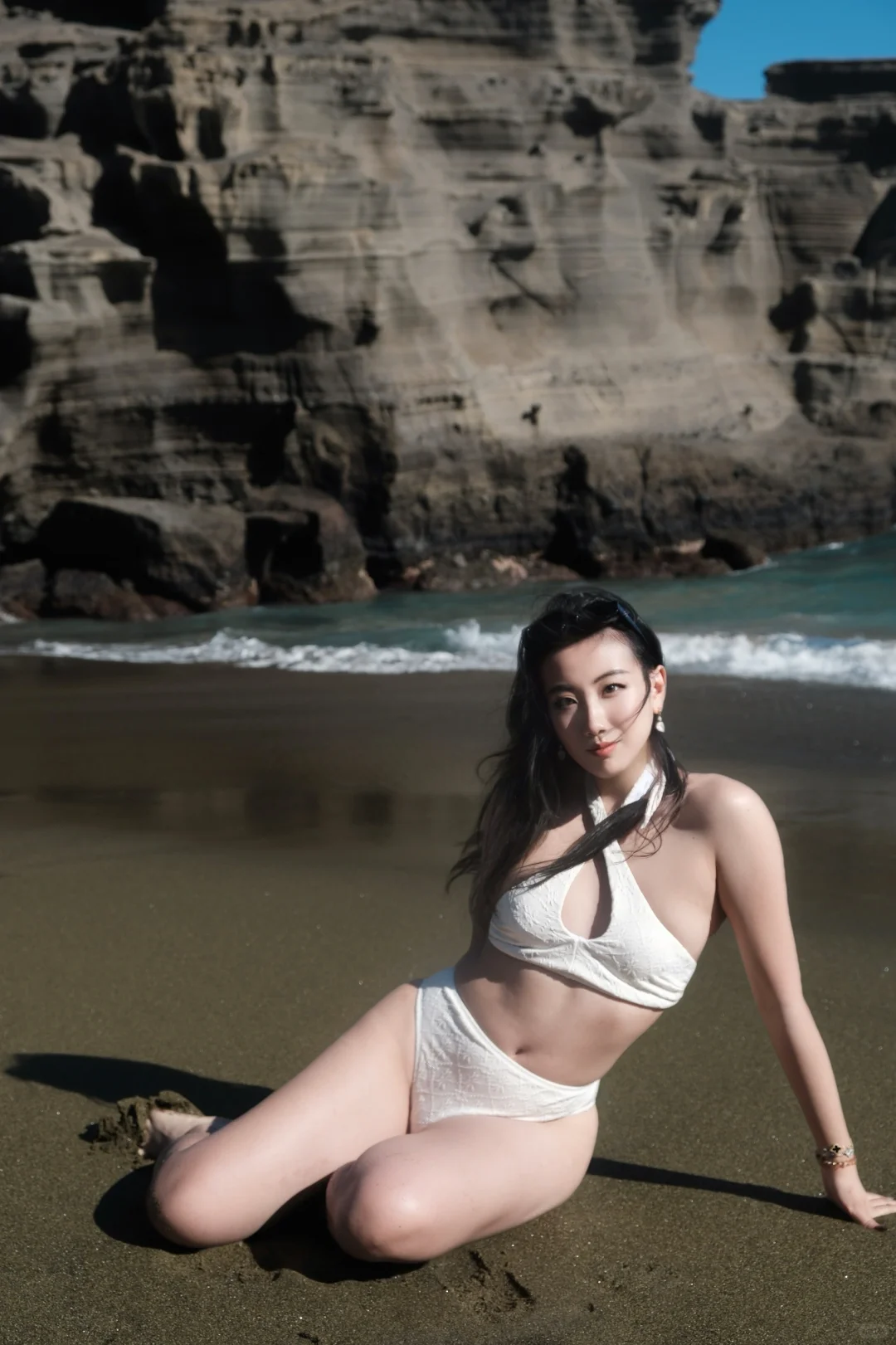 Hawaii | Big Island's Green Sand Beach🏝️ is Absolutely Stunning