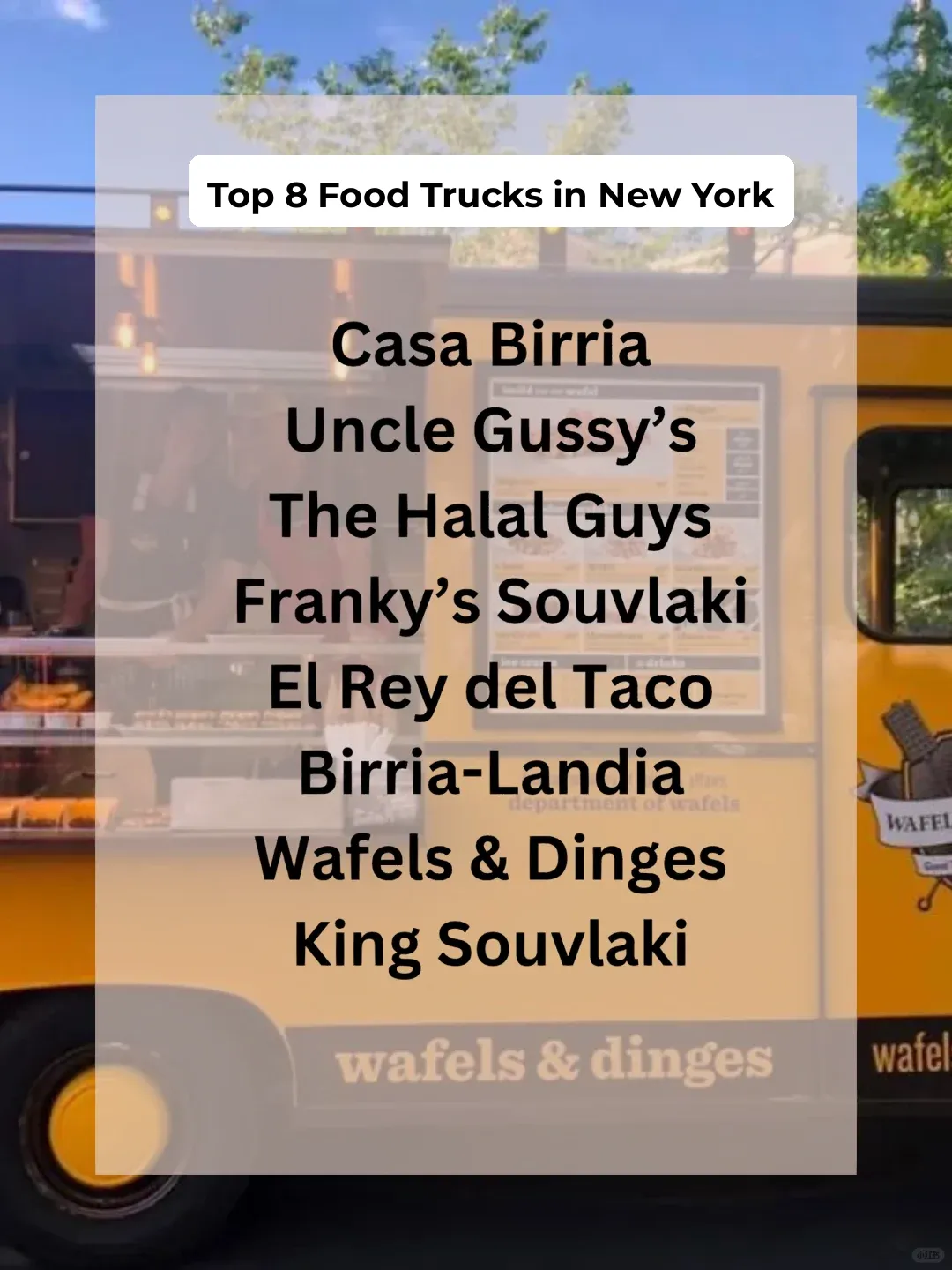 NYC Food Truck/Street Food Guide 🔥 Top 8 Must-Try Picks