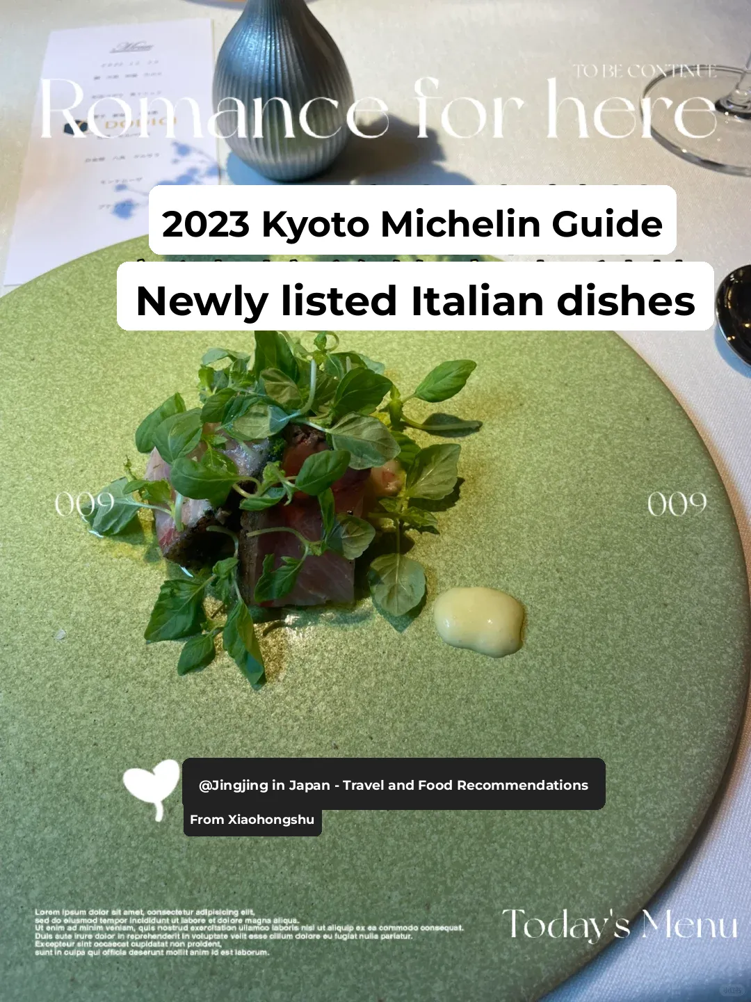 2023 Kyoto Michelin One-Star Italian Gem: dodici