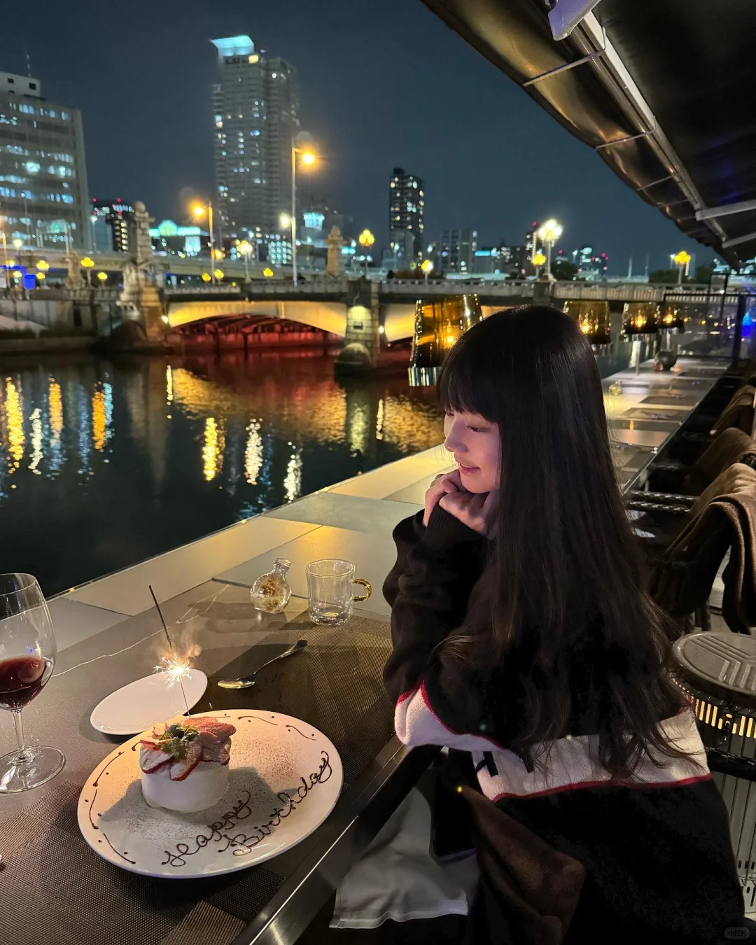 Osaka Birthday Spot Recommendations ❤️‍🔥 Sparkler Cake 🎂
