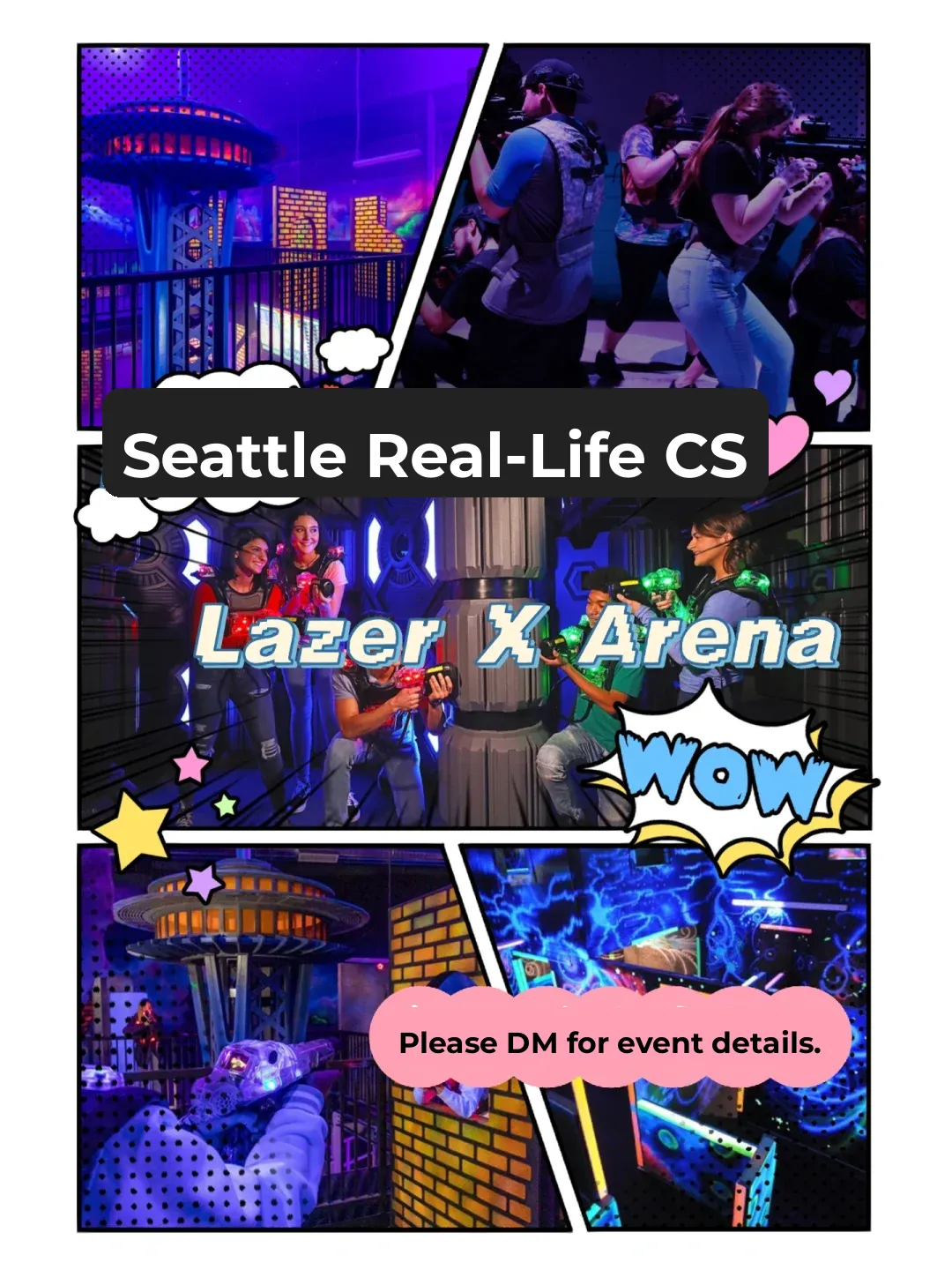 Seattle Lazer Tag Real-Life Laser CS Group Up!