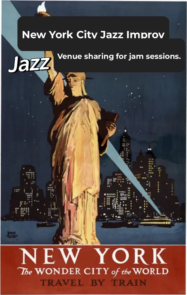 New York Jazz Jam Map Collection (Part 1)