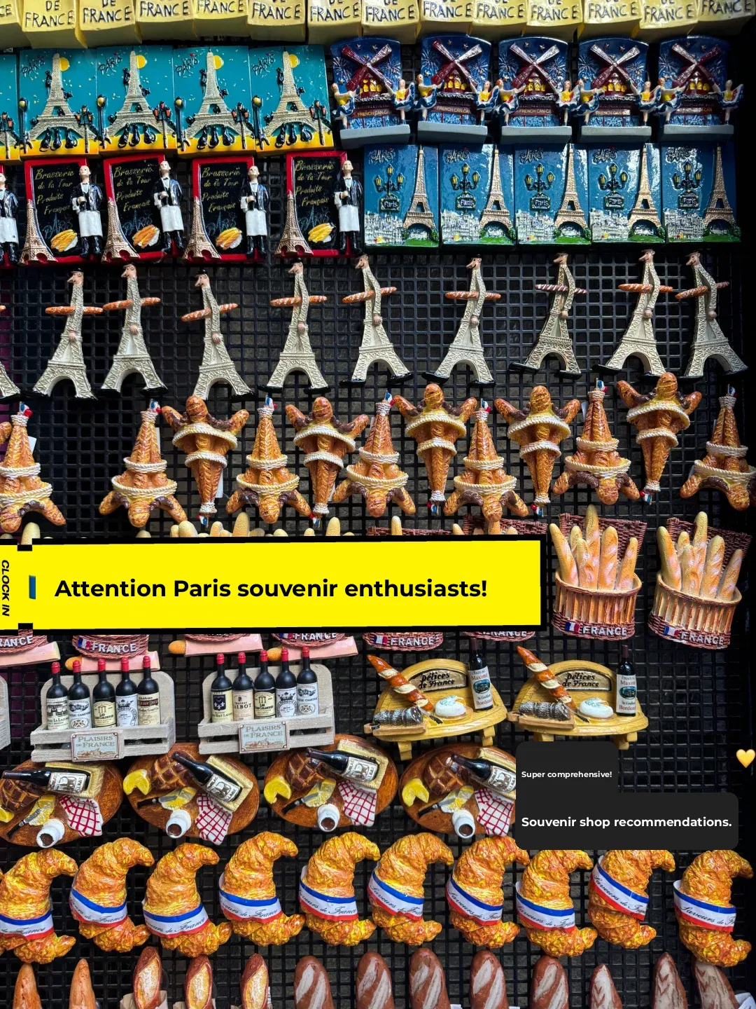 🇫🇷 Paris Souvenir Shop Recommendations 🛍️ Featuring Viral Fridge Magnets!