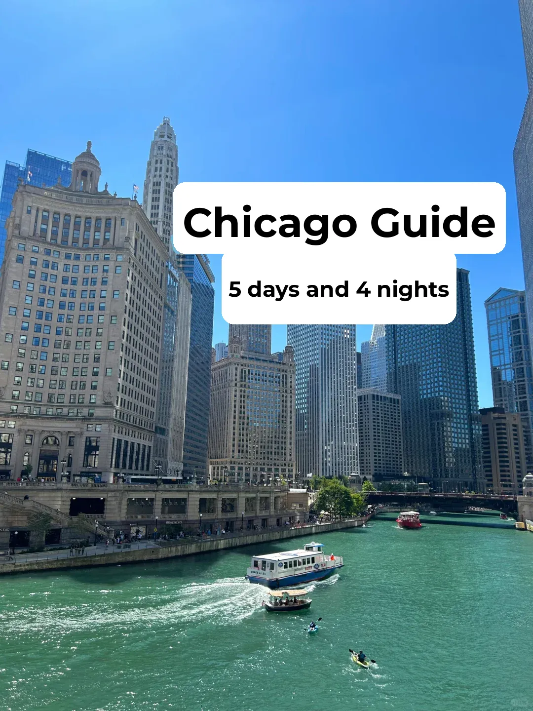 Chicago | City Walk 🍕🏙️ 5-Day Itinerary 🦕🐠🎷