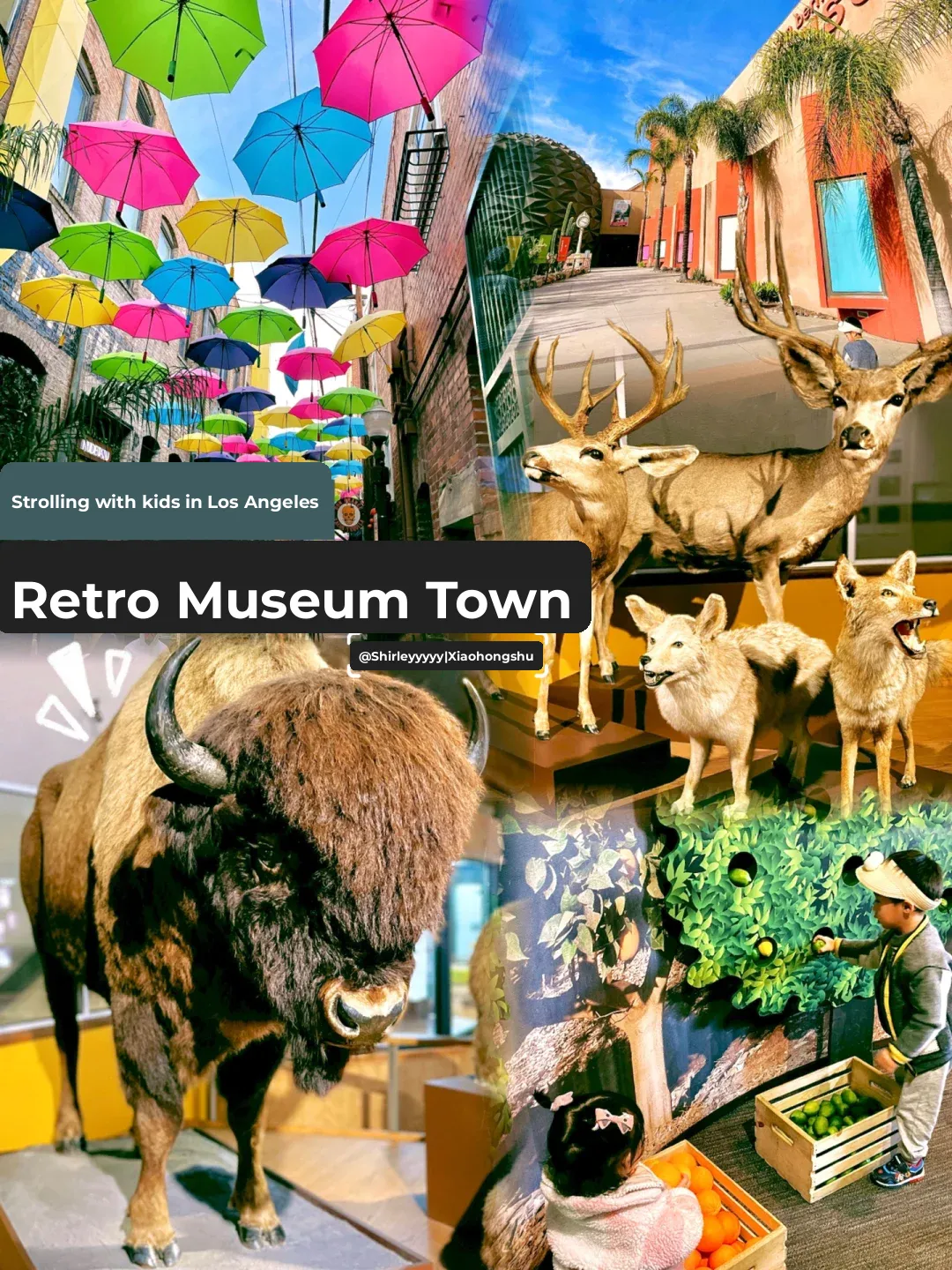 LA Family Day Out | Retro Museum 🕌 / Colorful Umbrella Town ☔️ Free Admission ‼️