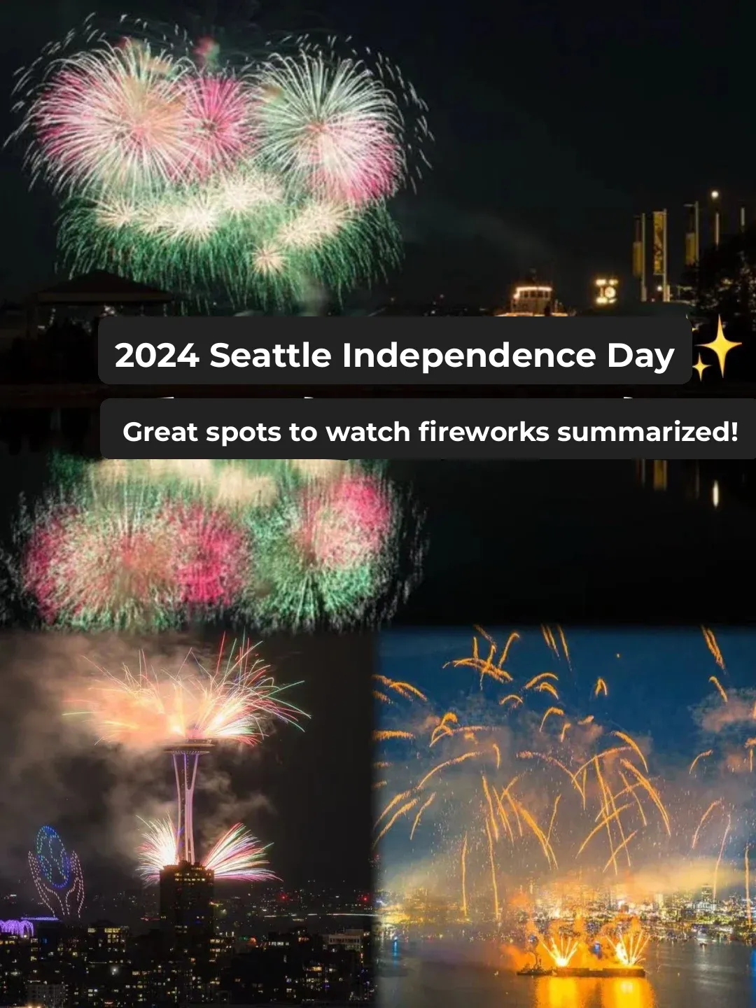 "2024 Seattle 🌟 Best Spots to Watch Independence Day Fireworks – All Summarized for You!"