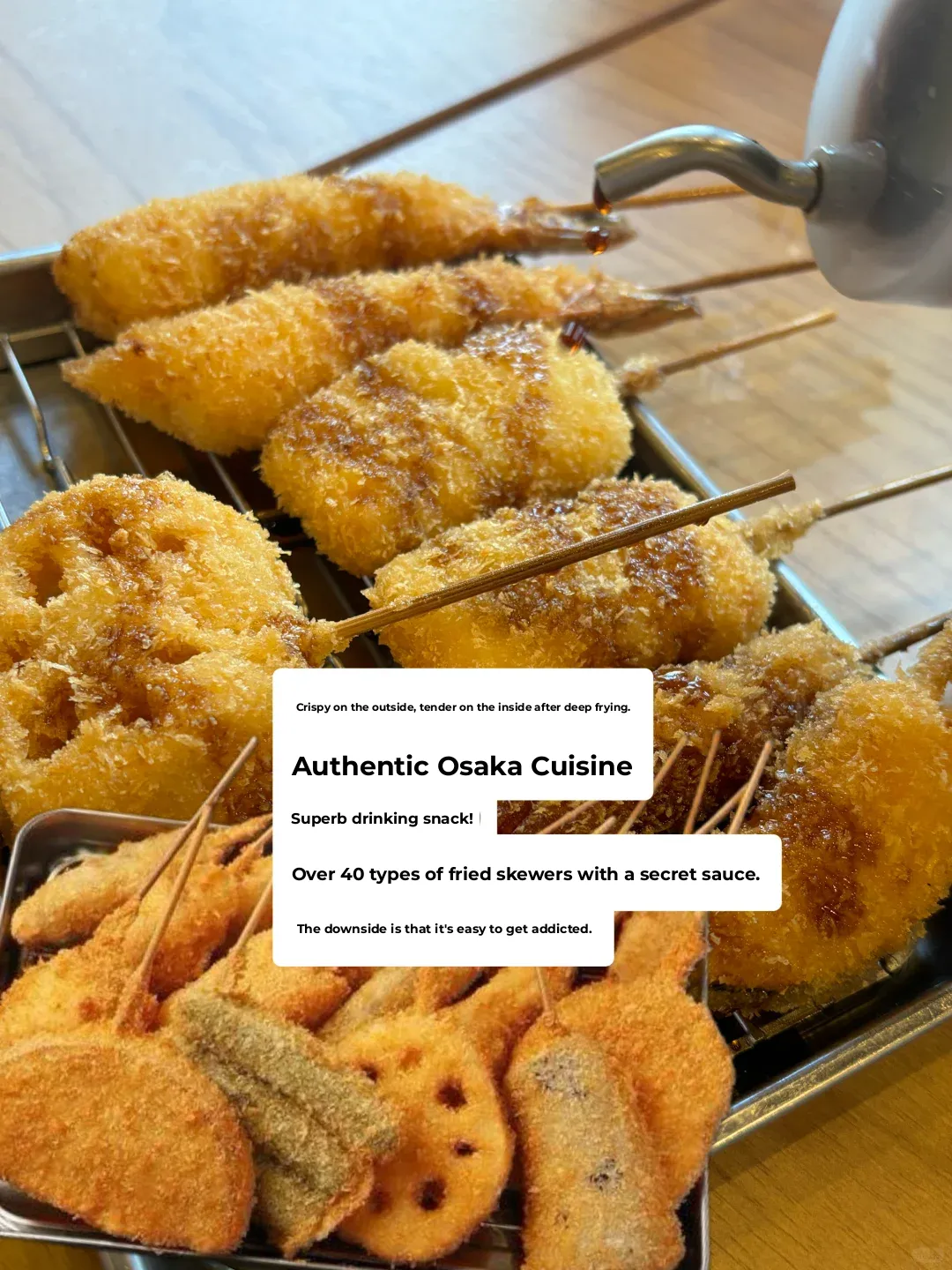 The Most Bustling Street in Osaka 🍢 This Humble Kushikatsu Spot Was a Pleasant Surprise