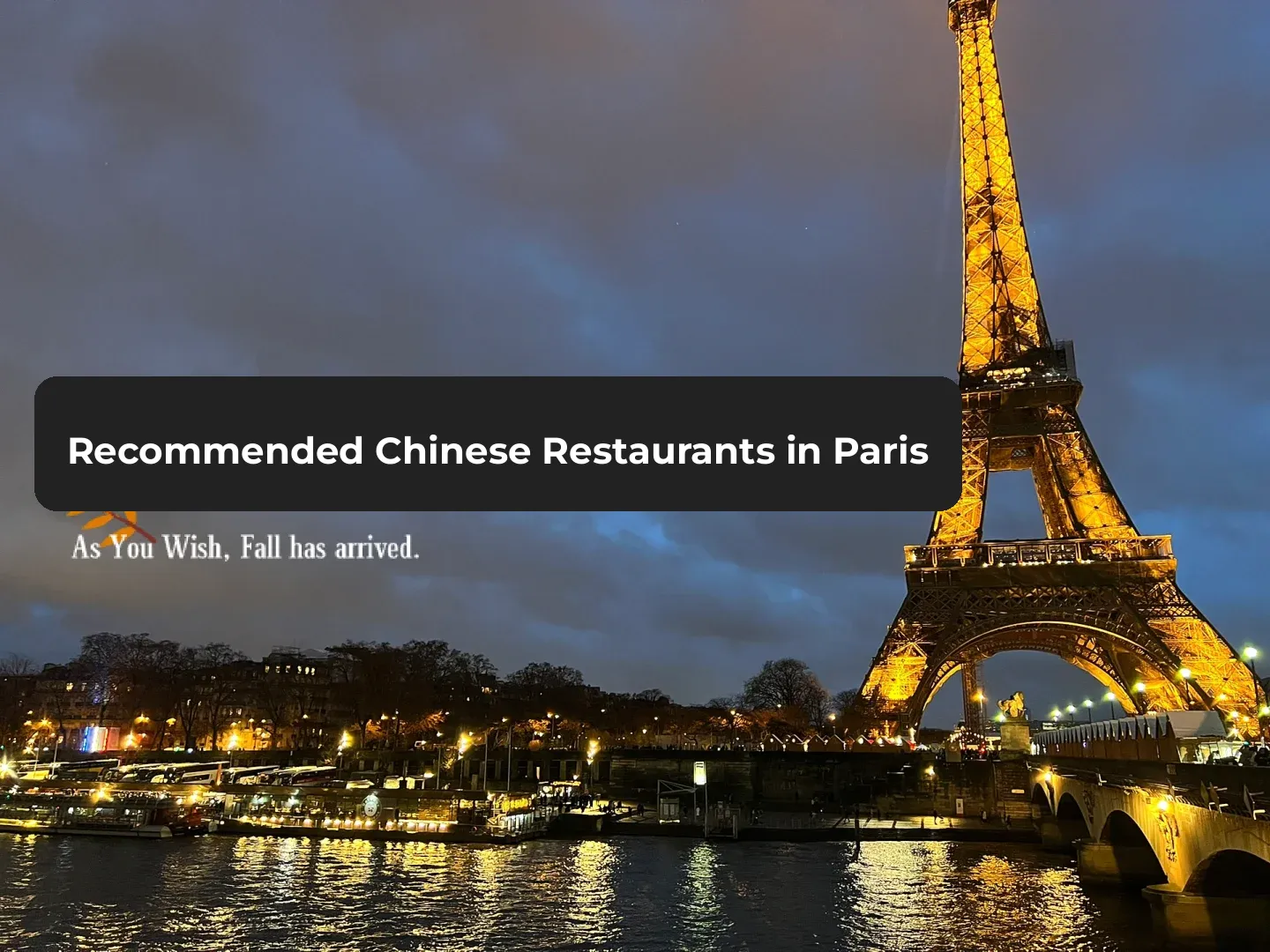 Top Picks for Chinese Food in Paris (Part 1)