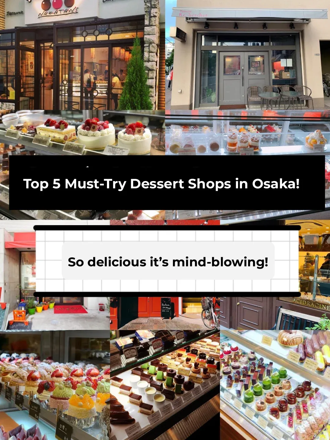 5 Must-Try Dessert Spots in Osaka | A Must-Visit for Girls 💕