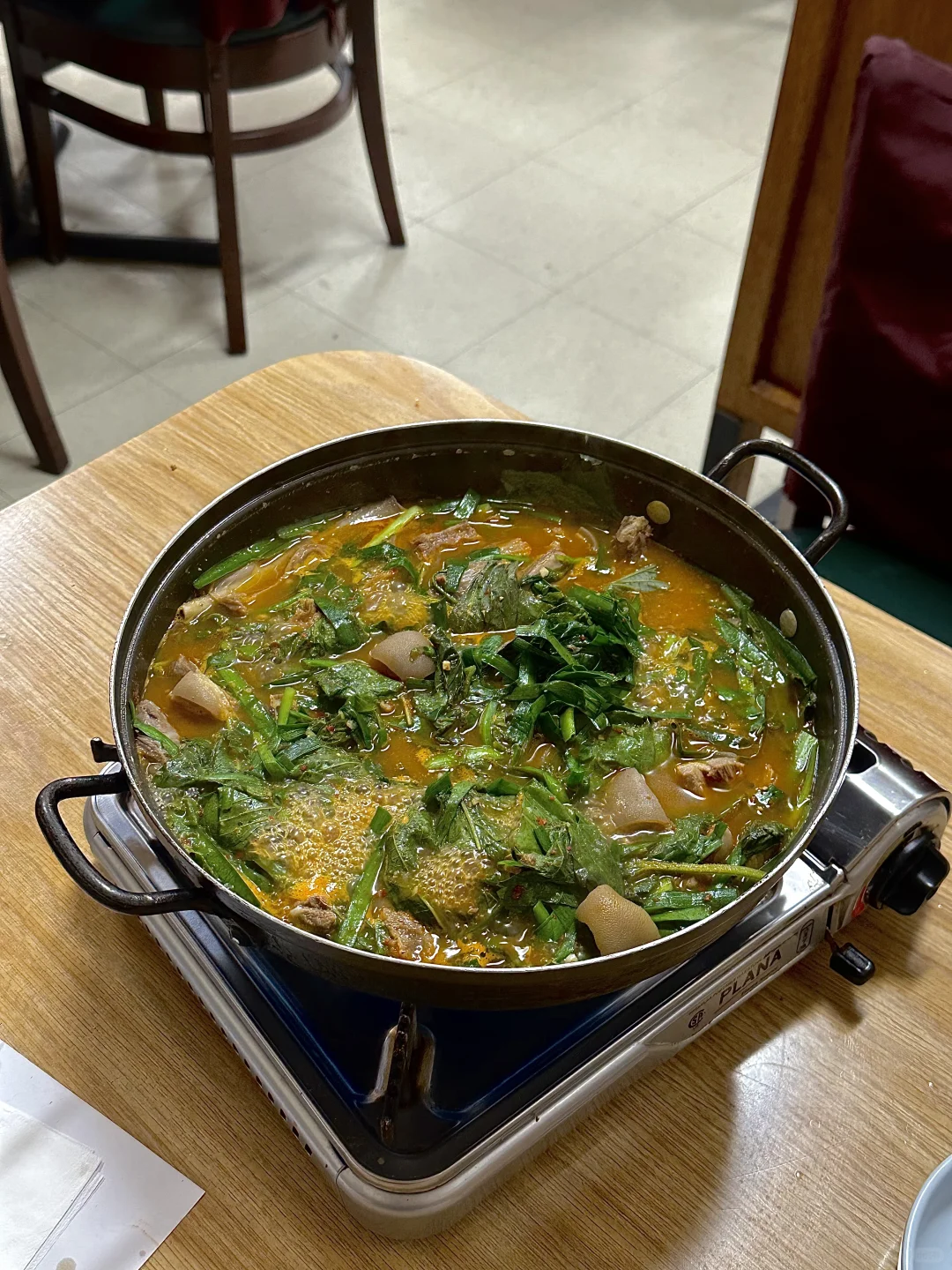 LA K-Town's Sizzling Black Lamb Hot Pot with Skin