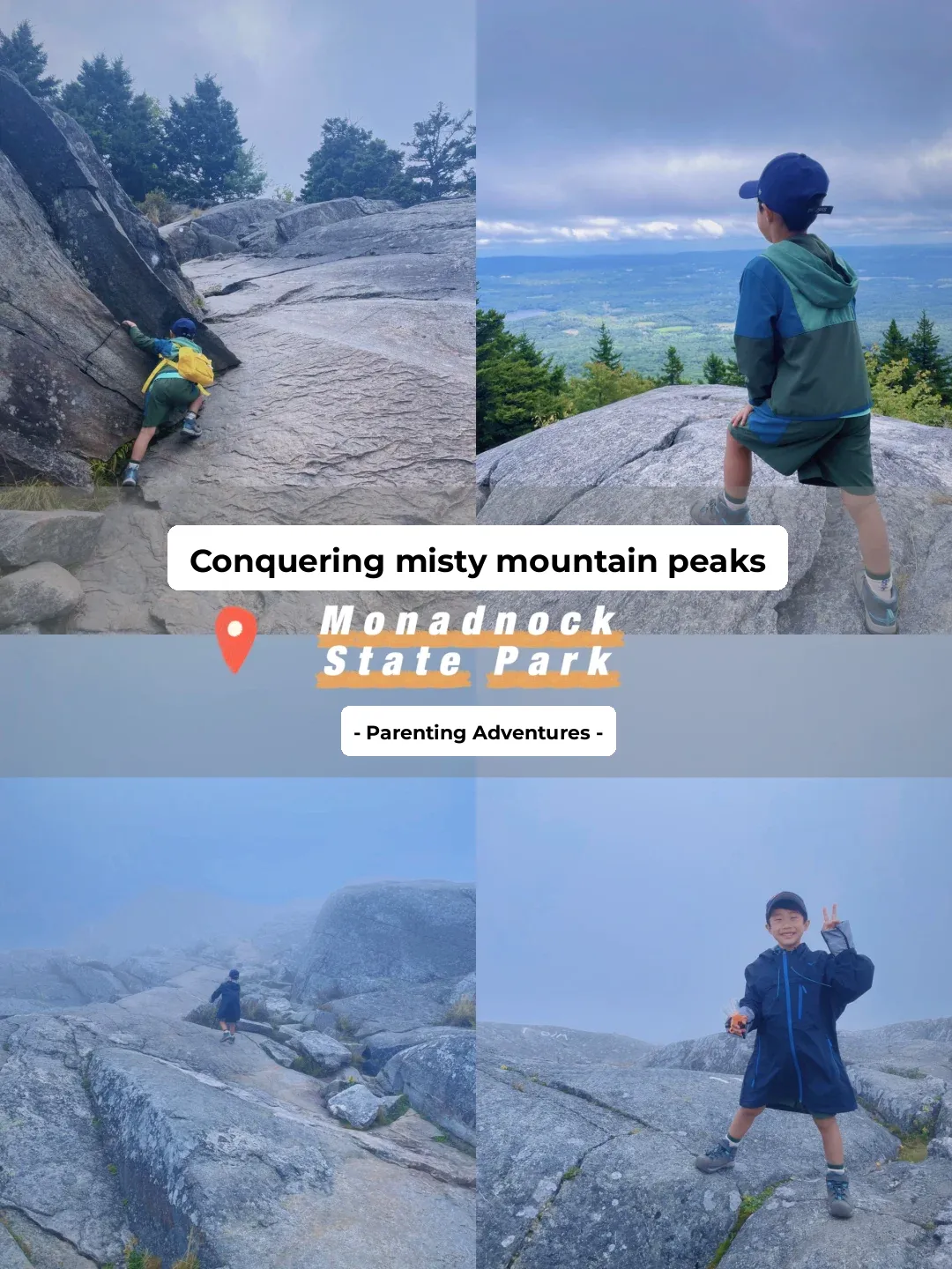 🔅 Around Boston | Little Adventurer Conquering Monadnock Mountain