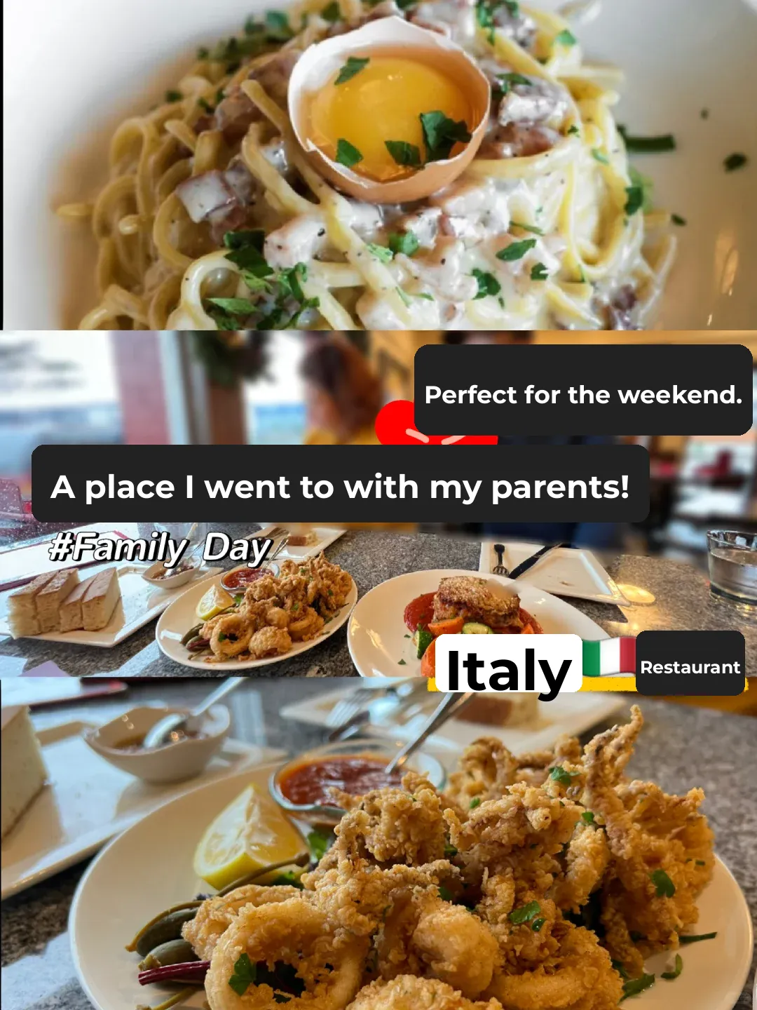 Family Day | Perfect Italian Restaurant to Take Your Parents to!