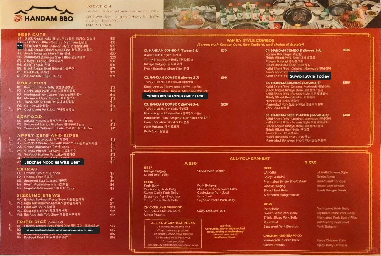 Houston Food Adventure | Handom BBQ All-You-Can-Eat Korean BBQ