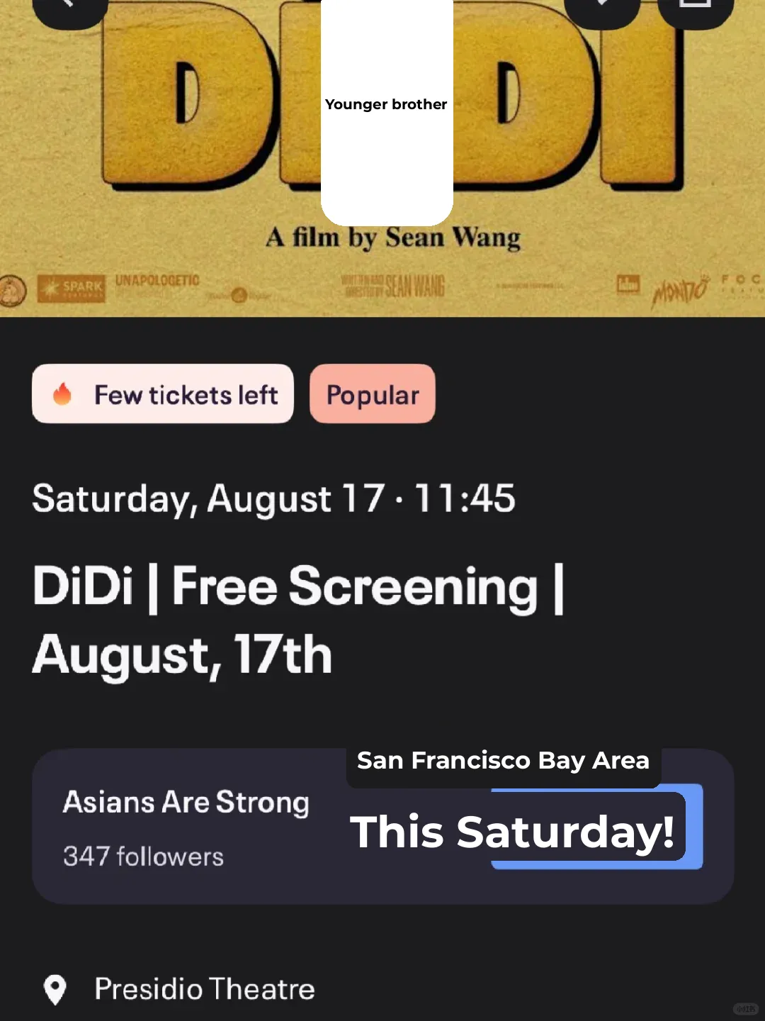 This Weekend Only! Watch the Latest North American Release "DIDI" for FREE! 🆓