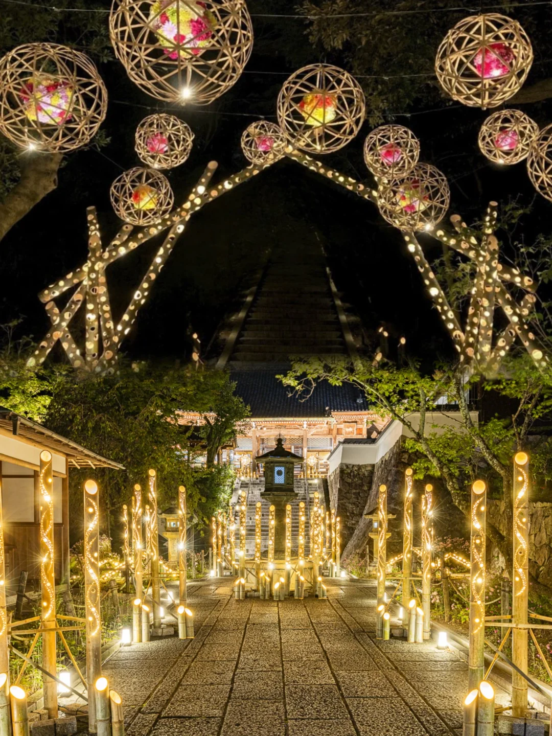 🇯🇵 Kyoto's Nishiyama Bamboo Lanterns ~ Fantasy Night 2024 ~