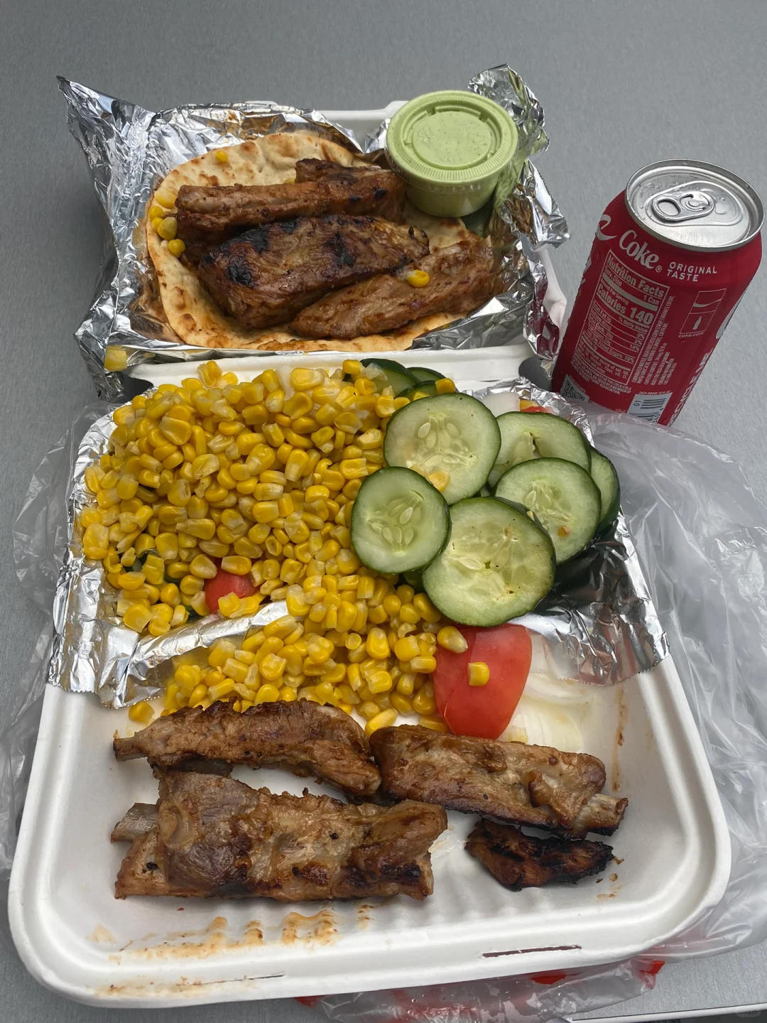 New York - For Chicken Lovers - Ribs Wrapped in Flatbread, No Scallions! Filling and Satisfying!