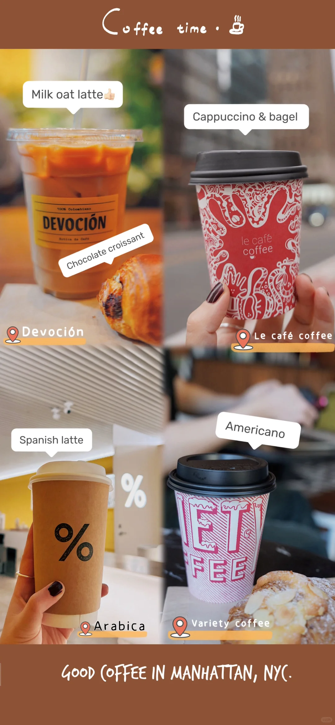 🇺🇸 NYC | Four Coffee Shops I Dig in Manhattan