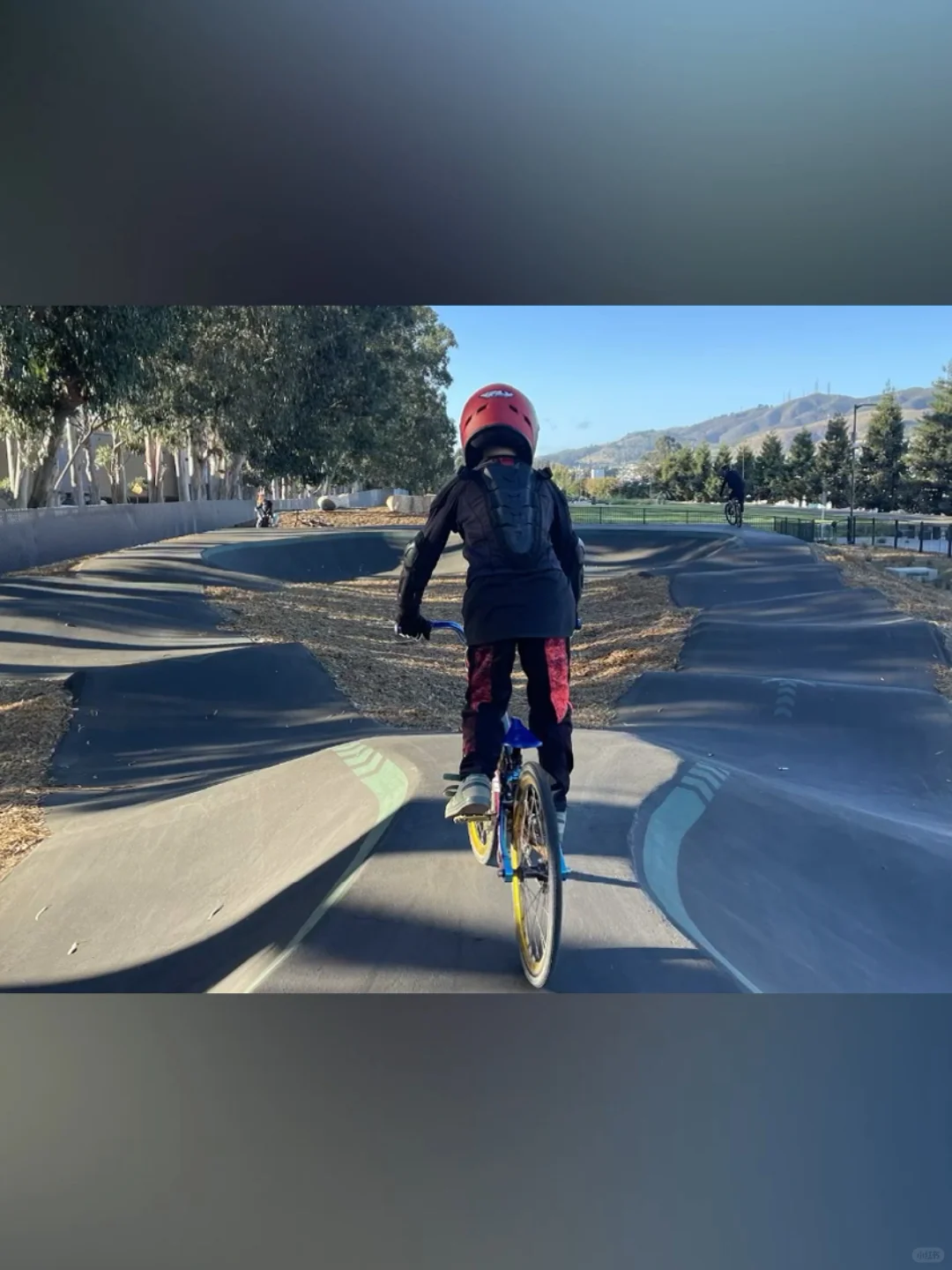 Daily Pump Track Routine of a Young BMX Dirt Racing Rider