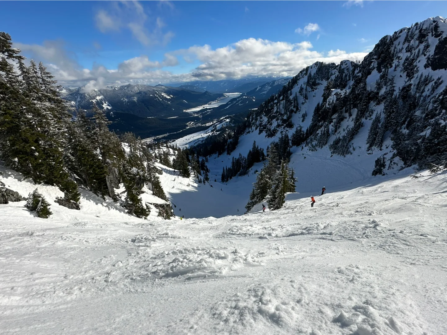 First Time Skiing Alpental: Black Diamond Run on Icy Slopes