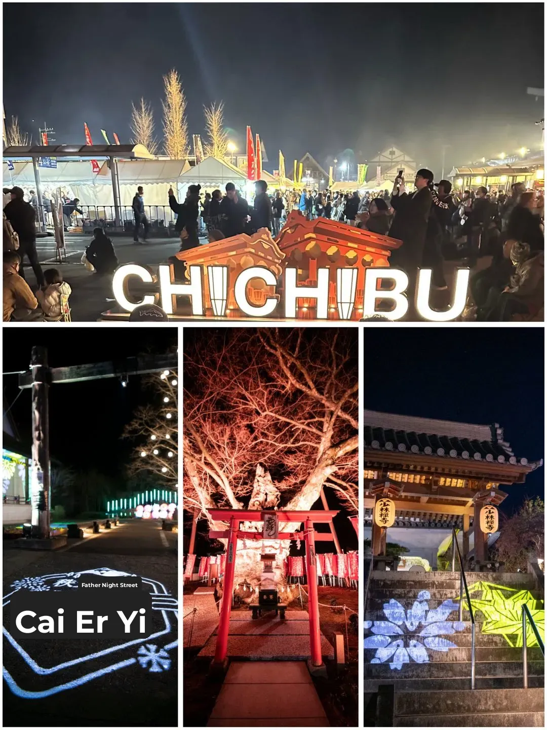 Just 1 Hour 30 Minutes from Tokyo 🚃 Chichibu Night Illumination Show
