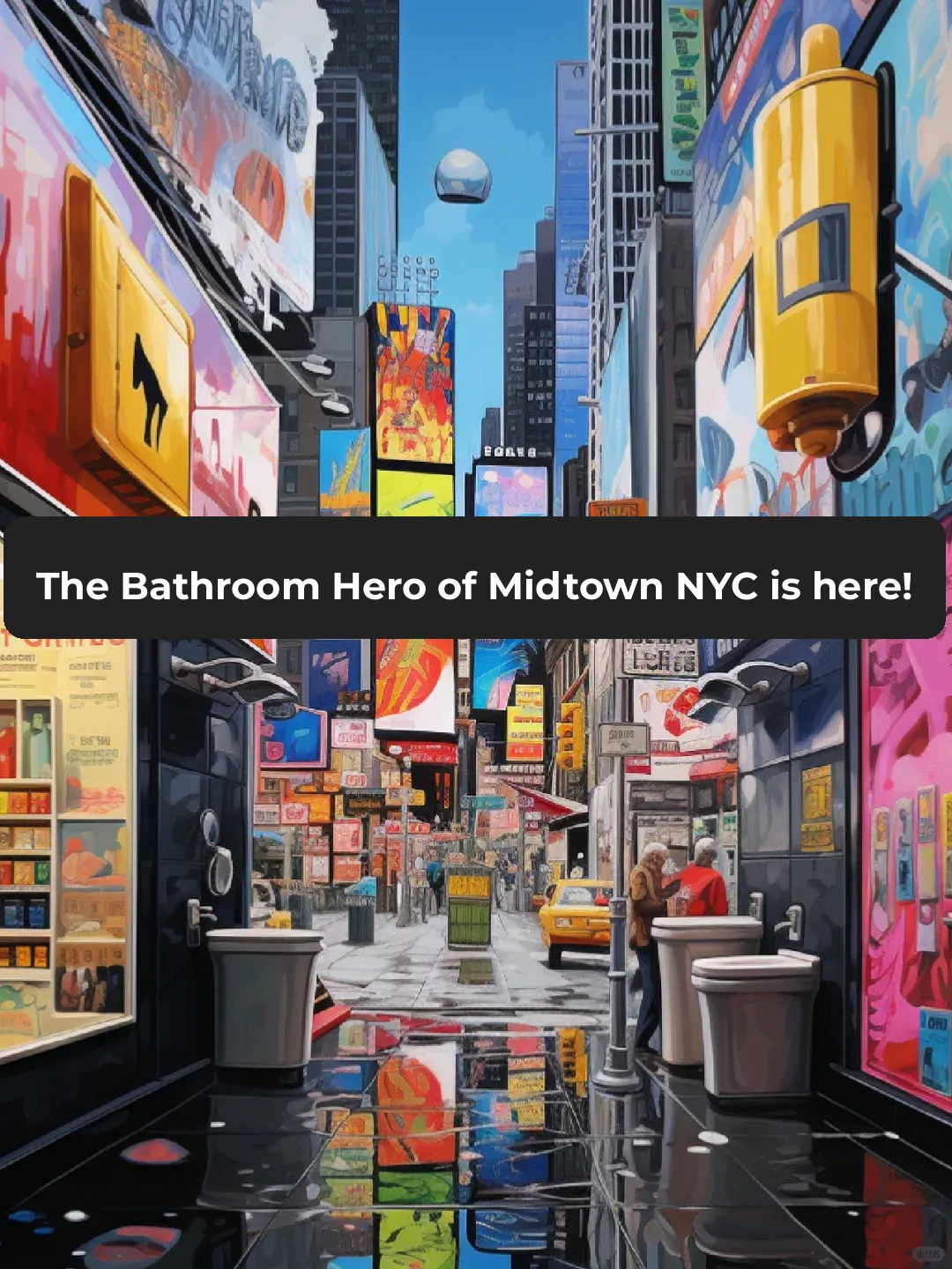 The Midtown Manhattan Toilet Hero is here!