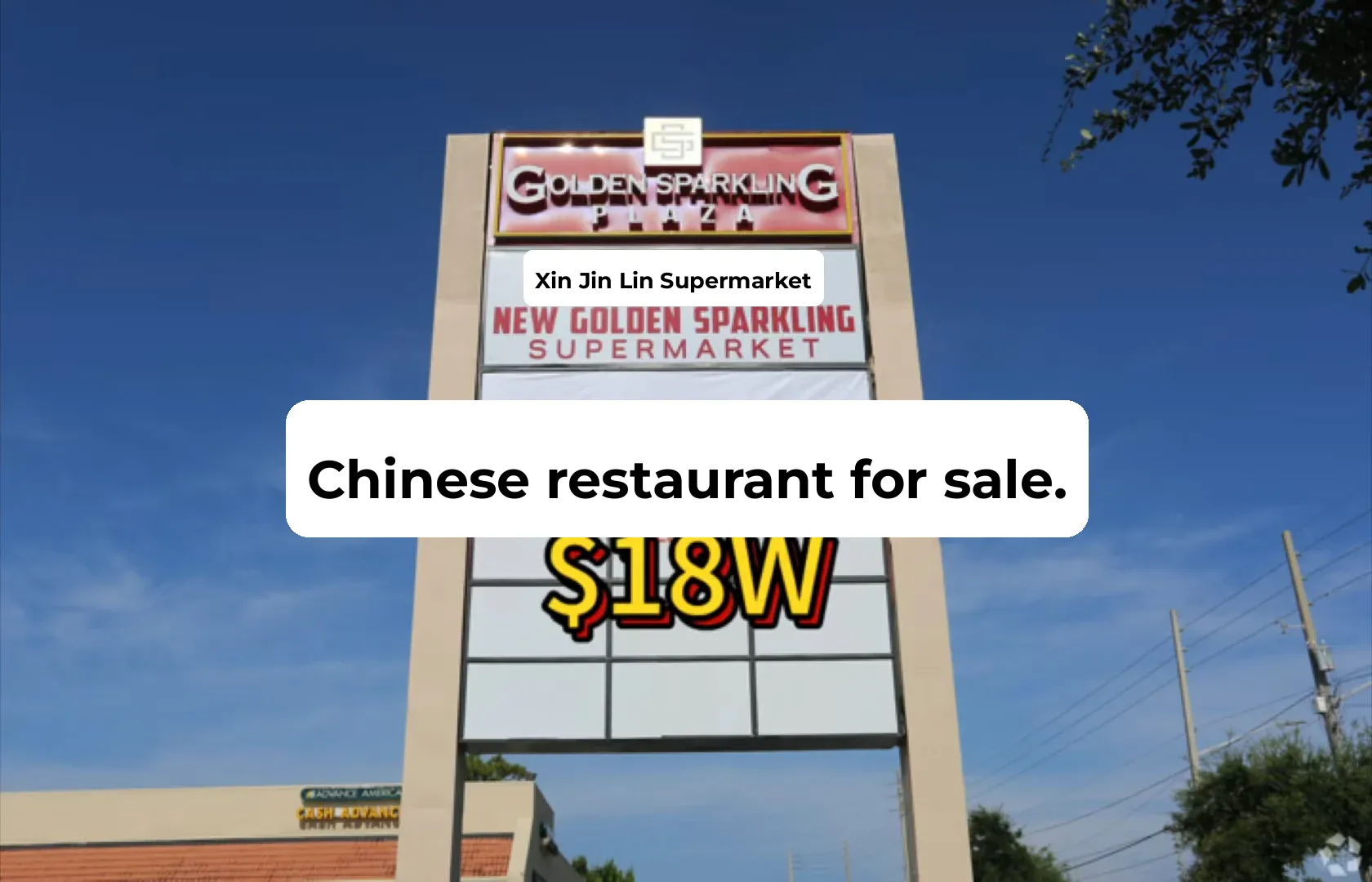 Orlando Chinese Restaurant for Sale