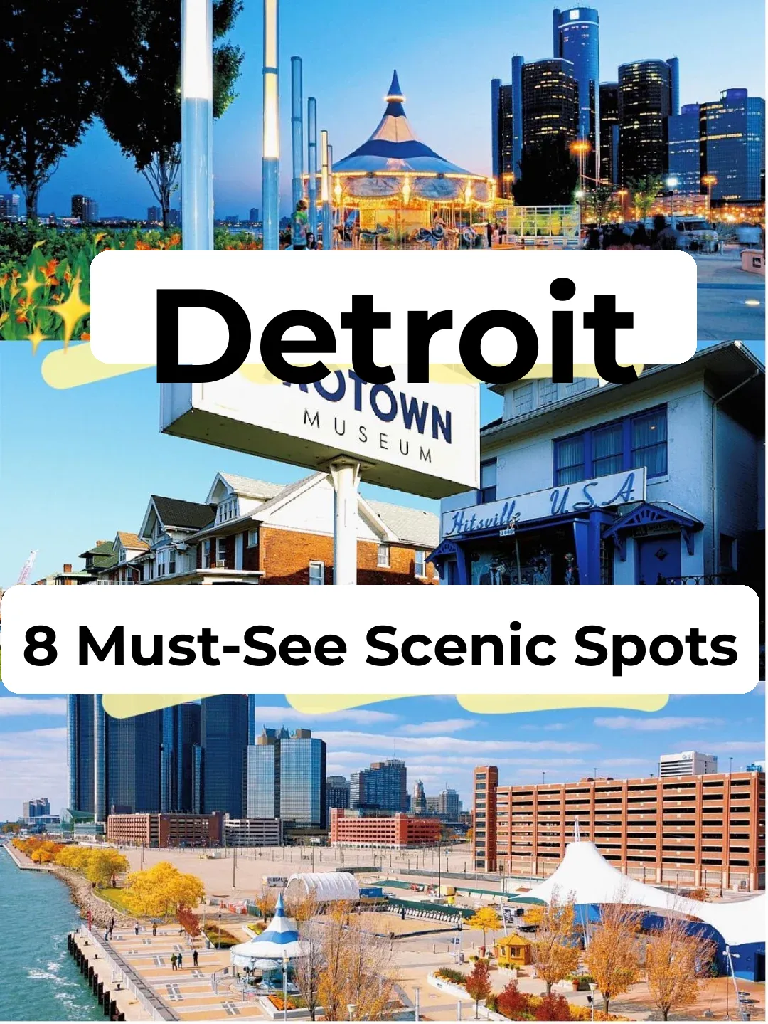 Michigan Travel ✨ Visit These Spots Before Leaving Detroit!